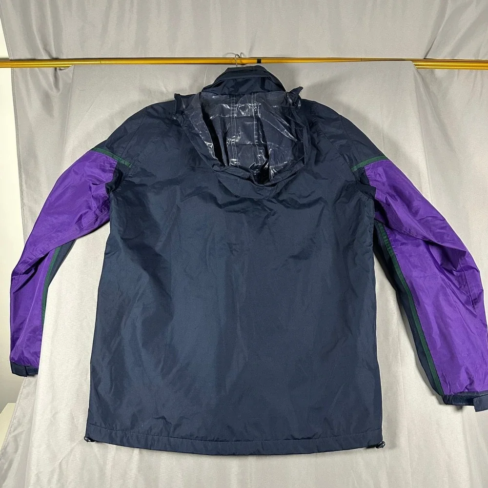 Macron Scotland Rugby Jacket Mens XL Navy Blue Fleece Lined Windbreaker